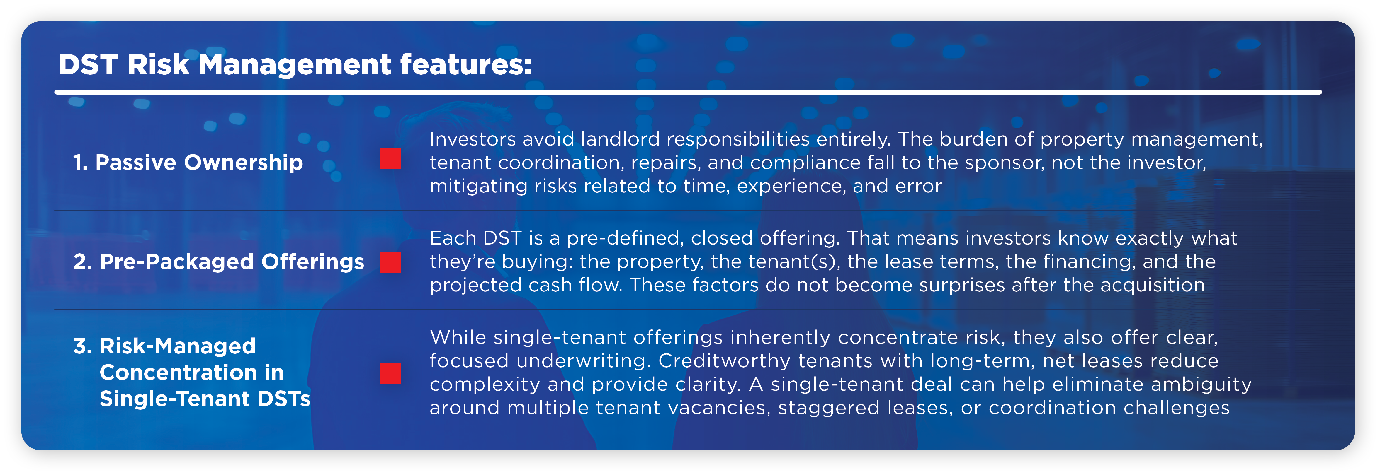 DST Risk Management Features 